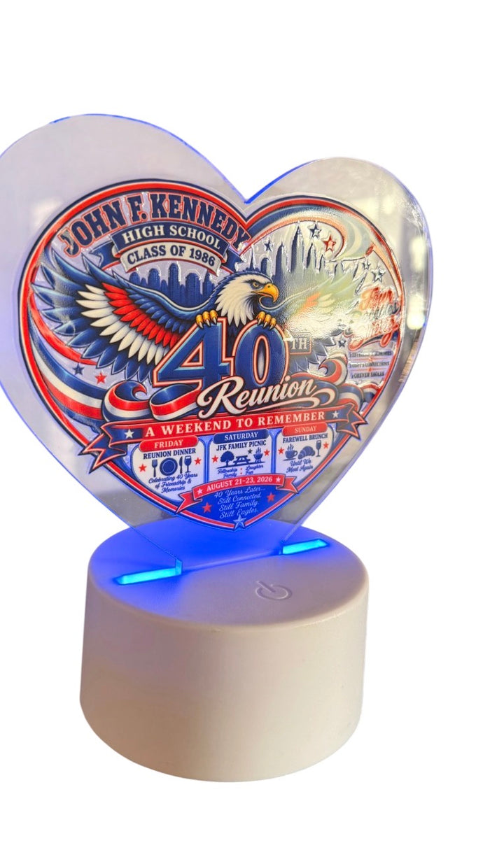 JFK 40th Reunion commemorative plaque
