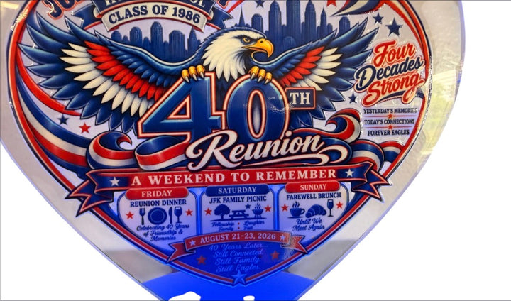 JFK 40th Reunion commemorative plaque