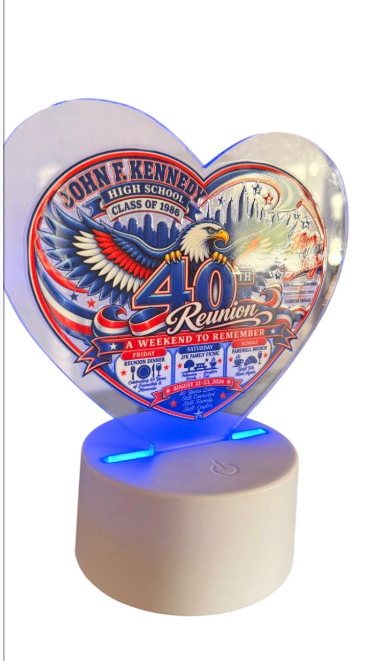 JFK 40th Reunion commemorative plaque