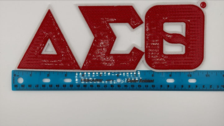 Delta Sigma Theta Chenille or Sequence Iron on Patches