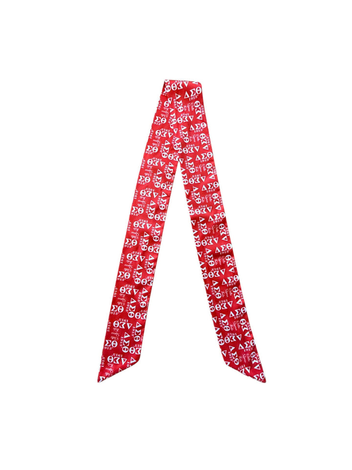 Delta Sigma Theta purse scarf