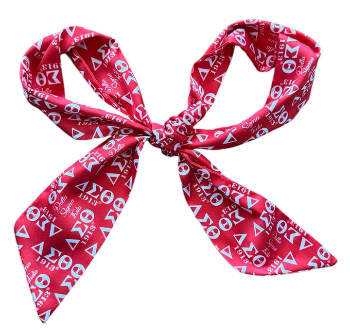 Delta Sigma Theta purse scarf