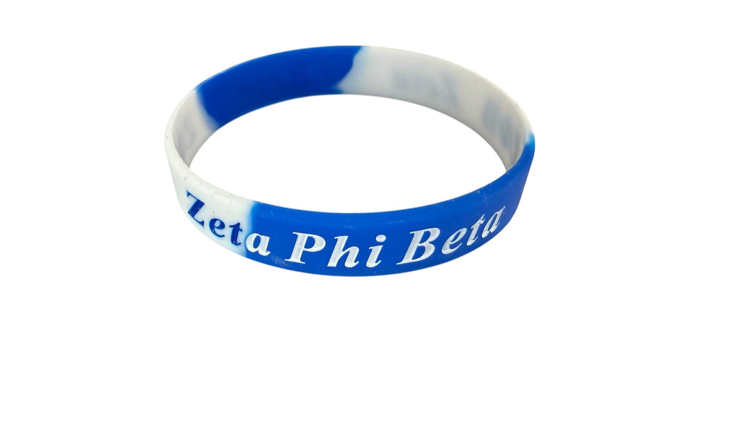 Zeta Phi Beta Rubber Bracelet