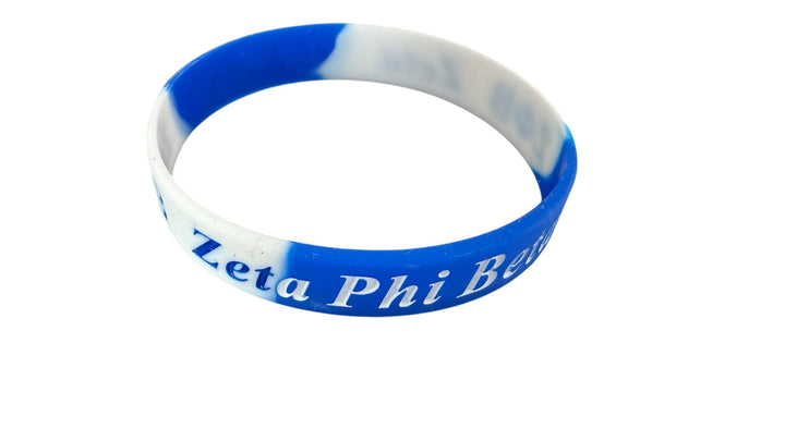 Zeta Phi Beta Rubber Bracelet