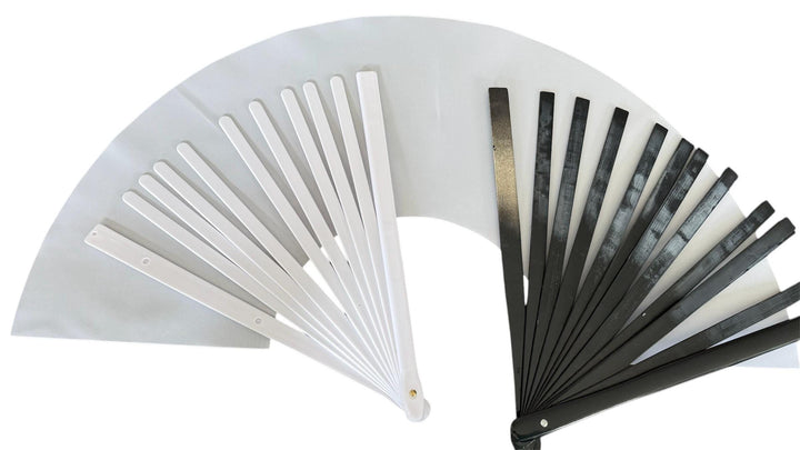 Blank white sublimation fan and rib (13 inch)