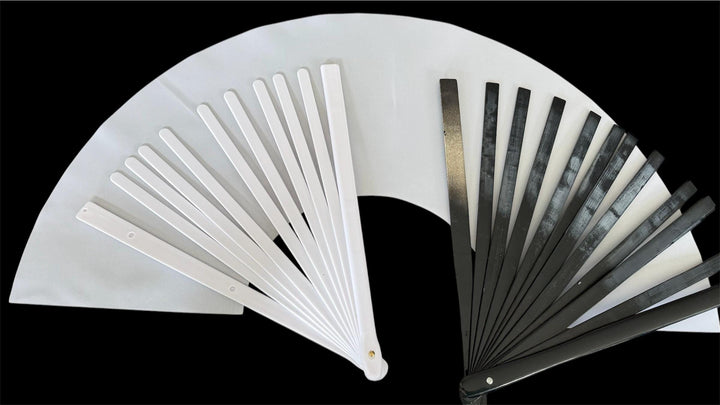 Blank white sublimation fan and rib (13 inch)