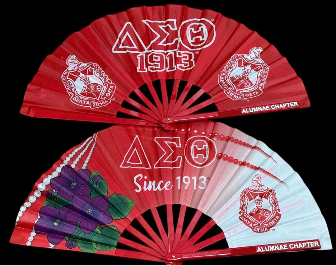 Larger Size -Delta Sigma Theta Fans- name on handle
