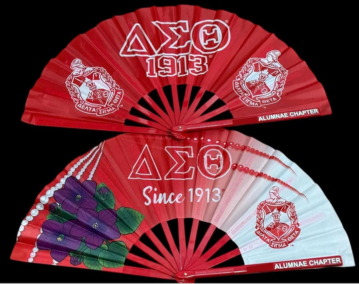 Larger Size -Delta Sigma Theta Fans- name on handle