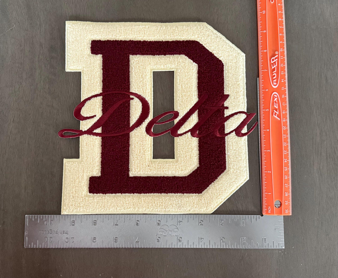 Delta Sigma Theta Chenille  Patches