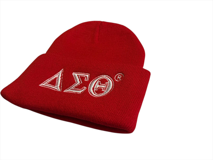 Delta Sigma Theta knit skull cap