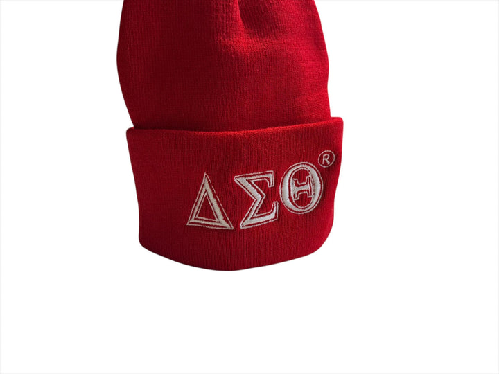 Delta Sigma Theta knit skull cap